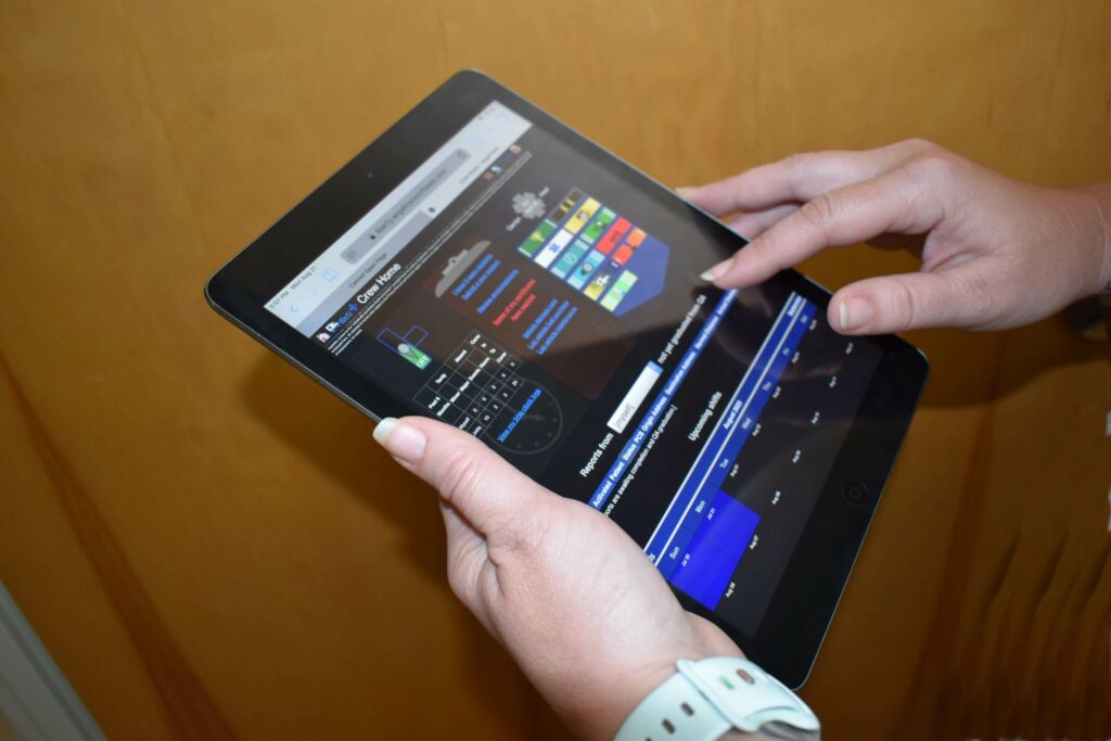 ePCR screenshot on a tablet device